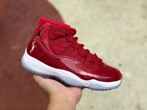 Air Jordan 11 White Red High 378037-623