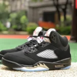 Air Jordan 5 OG Metallic Black Retro Basketball Shoes 845035-003