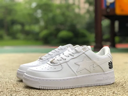 BAPE STA SK8 Low-Top Shoes in White