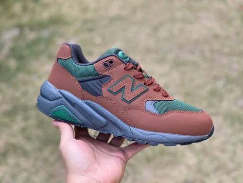 New Balance NB580 Brown Red Green Retro Casual Shoes MT580RTB