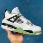 Air Jordan 4 AQ9129-103 White Green Black