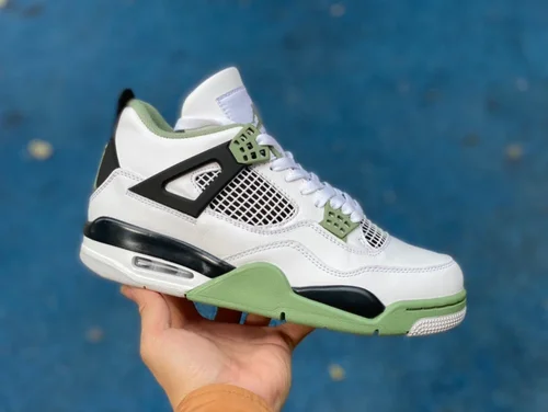 Air Jordan 4 AQ9129-103 White Green Black