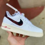 Nike Air Force 1 AF1 White Red Checkerboard Pure Original Version DV0789-100