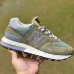 New Balance x Stone Island 574 Grey Brown Retro Running Shoes U574LGST