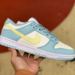 Nike Dunk Low Light Blue Yellow Hook Retro Sneakers DD1503-123