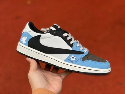 Travis Scott x Air Jordan 1 Low AT7866-688 Qatar World Cup Reverse Swoosh