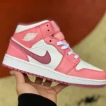 Air Jordan 1 Mid GS Pink White DQ8423-616