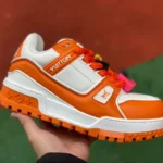 Louis Vuitton Trainer Maxi White Orange Bread Shoes