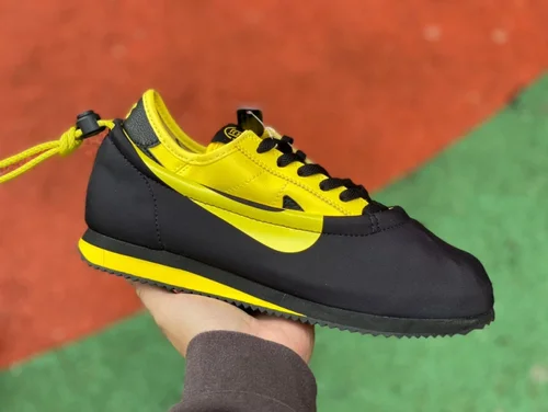 Nike Cortez Clot x Bruce Lee Black Yellow Retro Sneakers DZ3239-001