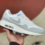 Nike Air Max 1 Safari Grey White Women's Running Shoes FB5059-100