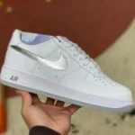 Nike Air Force 1 Low AF1 Men's Silver White Sneakers DZ6755-100