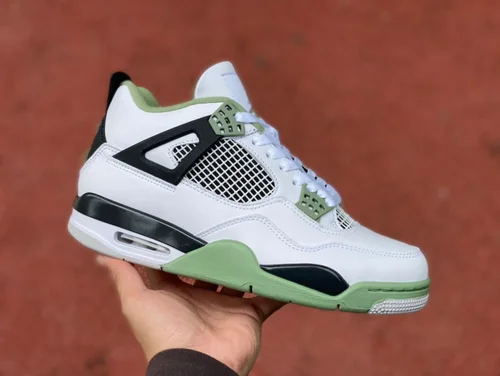 Air Jordan 4 AQ9129-103 White Green Black