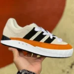 NEIGHBORHOOD x Adidas Adimatic Beige Orange Retro Sneakers HP9916