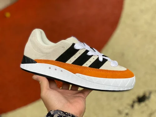 NEIGHBORHOOD x Adidas Adimatic Beige Orange Retro Sneakers HP9916