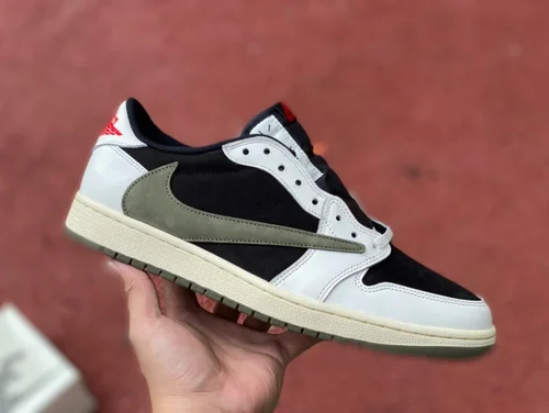 Travis Scott x Air Jordan 1 Low DZ4137-106 Olive Green LC Version