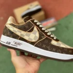 Louis Vuitton x Nike Air Force 1 Low Brown