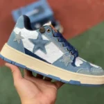 KAALIXTO Wrangler Stars Mid-Top Shoes in Denim