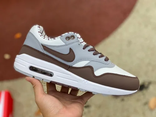 Nike Air Max 1 Shima Shima Brown Grey Running Shoes FB8916-100