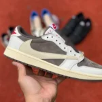 Travis Scott x Air Jordan 1 Low DM7866-162 White Brown Foreign Trade Version