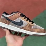 Nike Dunk Low CO.JP Snake Print Brown Retro Sneakers FJ5434-120