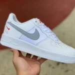 Nike Air Force 1 AF1 Silver Double Hook Pure Original Version FD0666-100