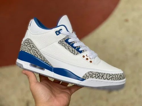 Air Jordan 3 Retro Wizards CT8532-148 White Blue