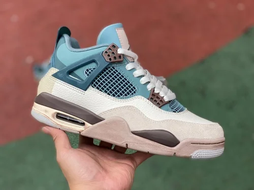 Air Jordan 4 DH6927-017 White Brown Blue