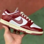 Nike Dunk Low PRM Team Red White FJ4555-1