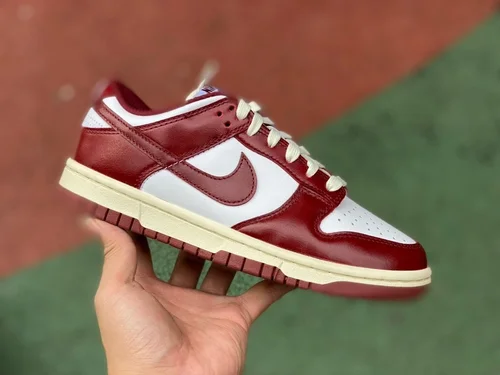 Nike Dunk Low PRM Team Red White FJ4555-1