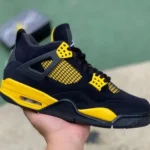 Air Jordan 4 Thunder Mid DH6927-017 Black Yellow