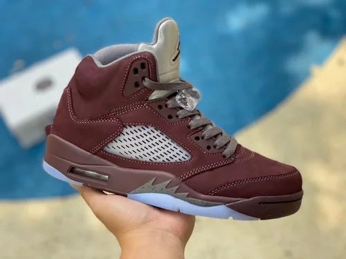 Air Jordan 5 Burgundy Retro Basketball Shoes DZ4131-600