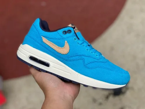 Nike Air Max 1 PRM Blue Men's Running Shoes FB8915-400