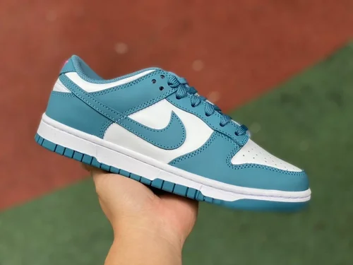 Nike Dunk Low Women's White Cyan FJ0739-100