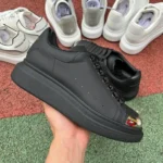 Alexander McQueen Black Mirror Toe Casual Sneakers