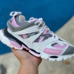 Balenciaga Triple S White Grey Pink Sneakers