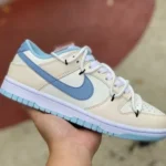 Nike Dunk Low Beige Blue Strap Retro Sneakers DD1503-123