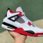 Air Jordan 4 DC7770-160 Black White Red