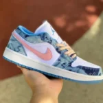 Air Jordan 1 Low DM8947-100 Denim Blue Pink Retro