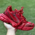 Balenciaga 3XL Red Distressed Pure Original Vintage Dad Shoes 2023