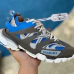 Balenciaga Triple S Grey White Blue Sneakers