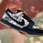 Supreme x Nike SB Dunk Low Black Graffiti Sneakers FD8778-001