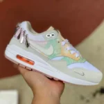 Nike Air Max 1 '87 White Green Pink Women's Running Shoes FJ7734-101