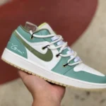 Air Jordan 1 Low CNY FD9906-131 White Green Strap Retro