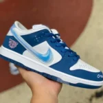 Born x Raised x Nike Dunk SB Blue White Retro Sneakers FN7819-400