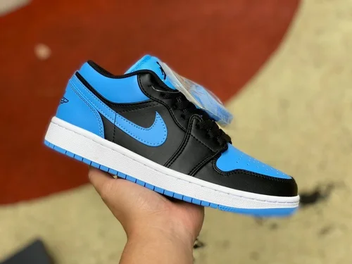 Air Jordan 1 Low 553560-041 Black Blue Retro