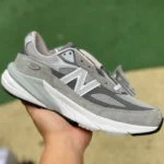 New Balance 990V6 White Grey Retro Running Shoes M990GL6