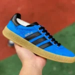 GUCCI x Adidas Originals Canvas Low-Top Lace-Up Sneakers in Blue & Black