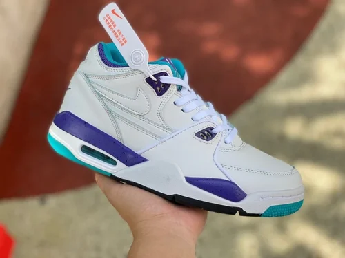 Nike Air Flight 89 306252-113 White Purple