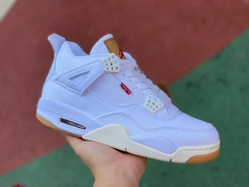 Air Jordan 4 x Levis AO2571-100 White