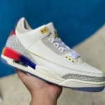 J Balvin x Air Jordan 3 FN0344-901 White Blue Pink